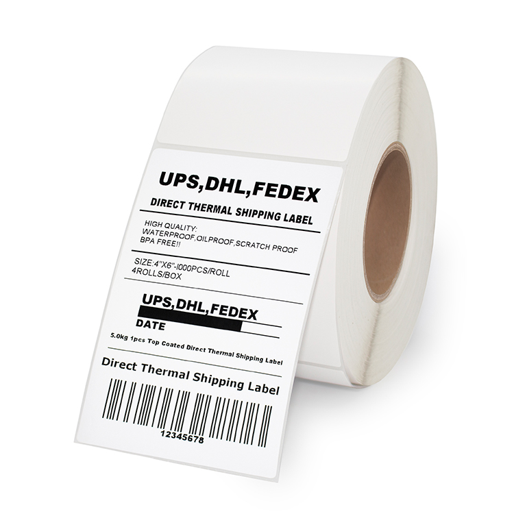 Printing Adhesive Paper 100x150 Direct Thermal Shipping Packing Labels