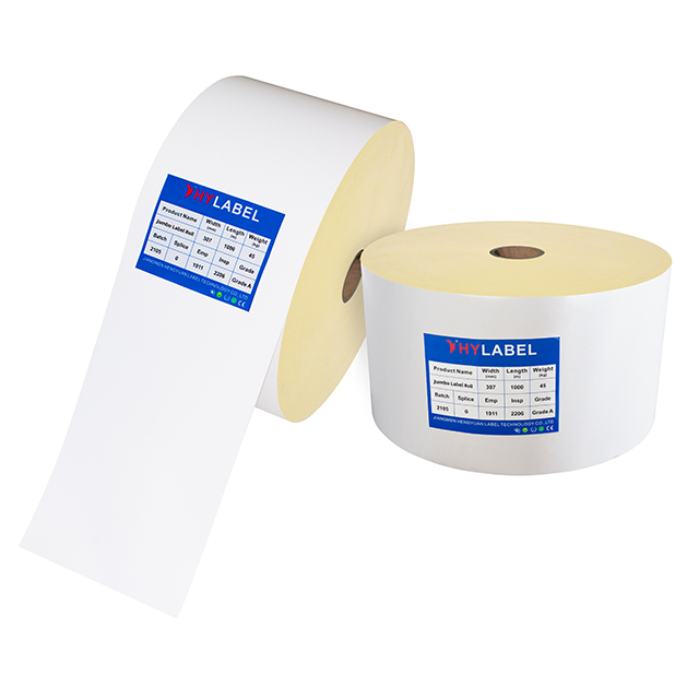 Self Adhesive Direct Thermal Paper Jumbo Label Roll Heat Sensitive