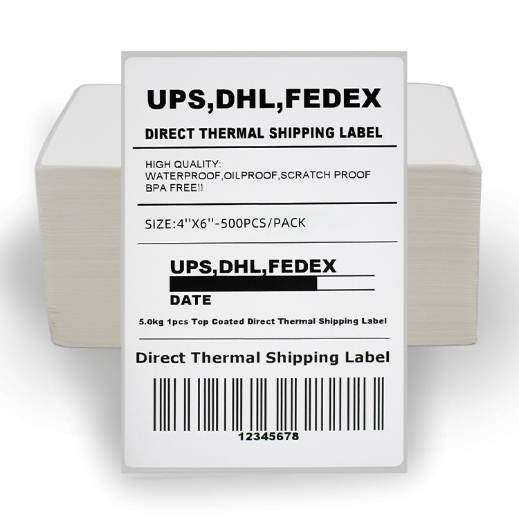 thumbnail image 2 of Aaiwa 4x6 Fanfold Thermal Labels – 500 To 10,000 Sheets, Direct Thermal, Strong Self-Adhesive, Compatible With Zebra & Rollo 2 of 6