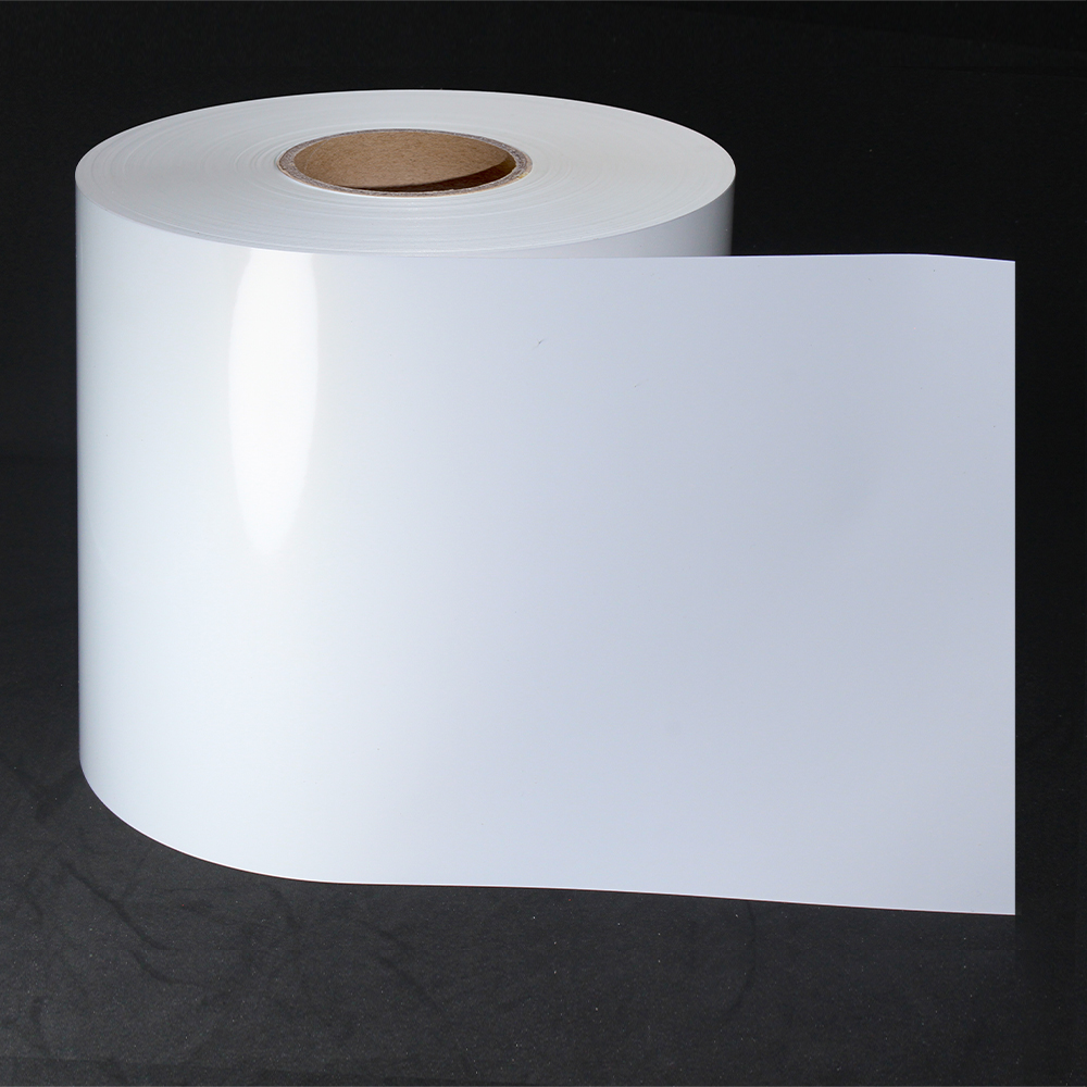 White BOPP Label Stock With Clear PET Liner PP White from China