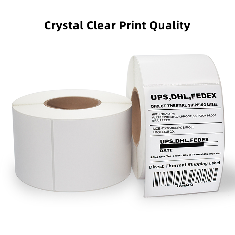 Printing Adhesive Paper 100x150 Direct Thermal Shipping Packing Labels Sticker Rolls 4x6 From 9894